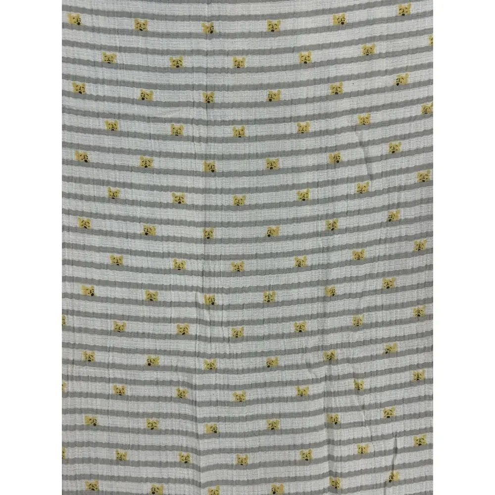 Disney Baby Aden + Anais Winnie The Pooh Gray Stripes Cotton Muslin Blanket